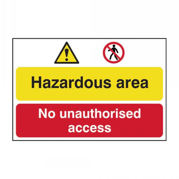 Spectrum Sign 400mm x 600mm Hazardous Area No Access