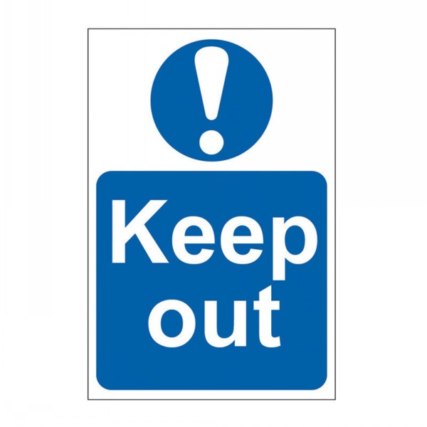 Spectrum Sign 200mm x 300mm Keep Out