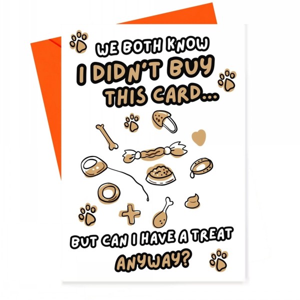 Cheeky Chops Greeting Card Can I Have A Treat