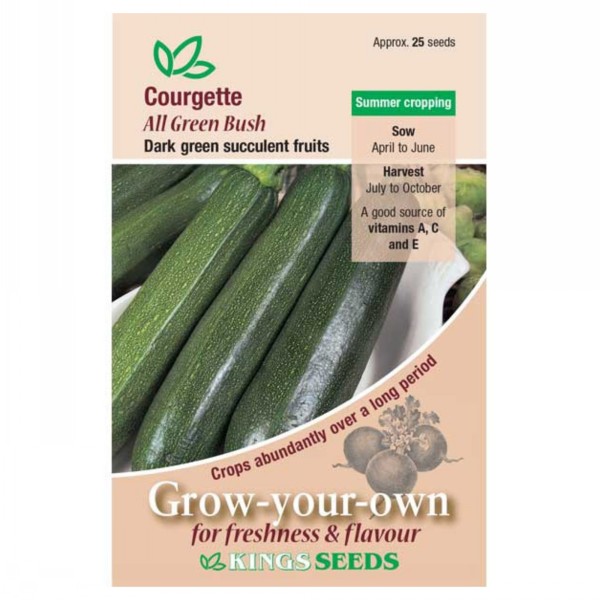 Kings Seeds Courgette All Green Bush