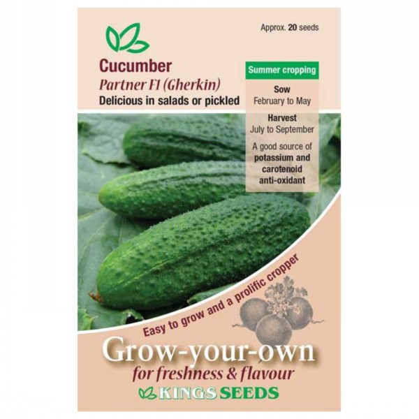 Kings Seeds Cucumber Partner F1 (Gherkin)