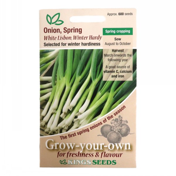 Kings Seeds Onion White Lisbon Hardy