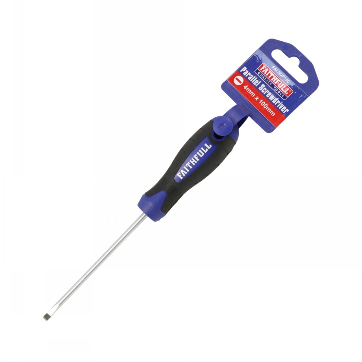 Faithfull Screwdriver Slotted 4mm x 100mm