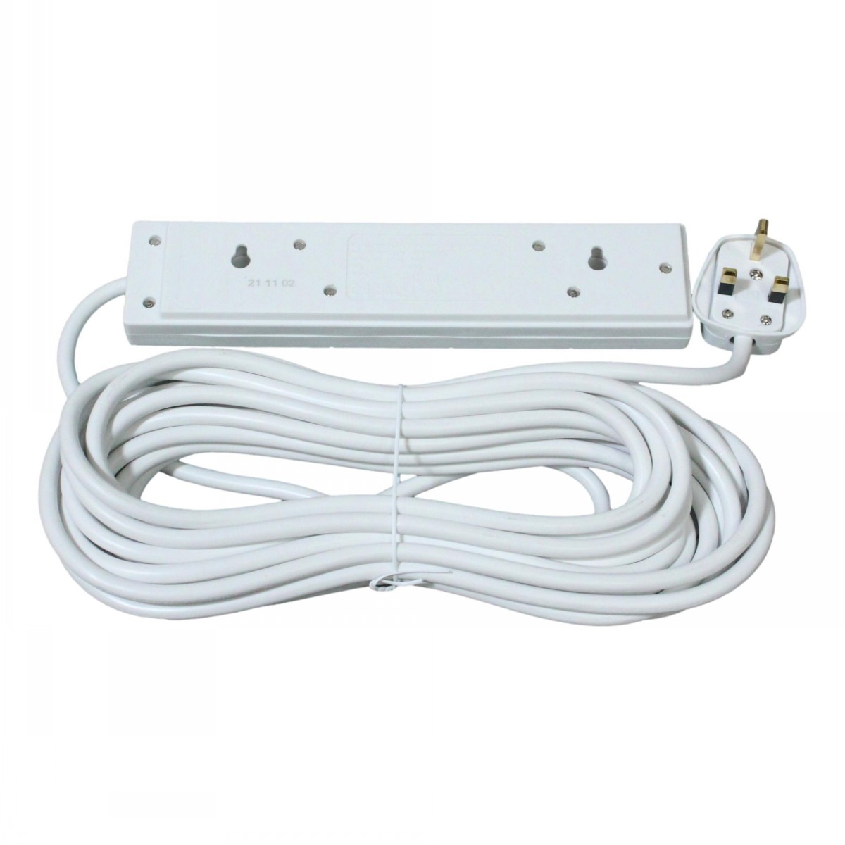 Pro Elec 4 Gang Extension Lead Neon Indicator White - Image 2