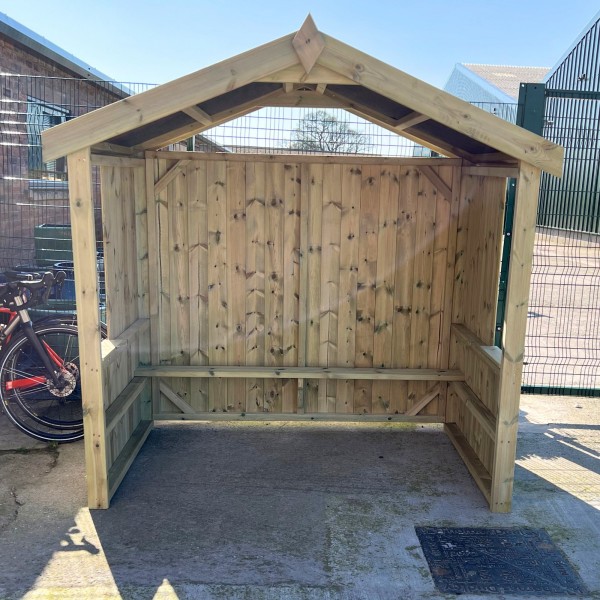 Timber Garden Shelter Apex Roof - Image 2