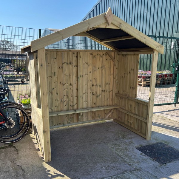 Timber Garden Shelter Apex Roof - Image 3