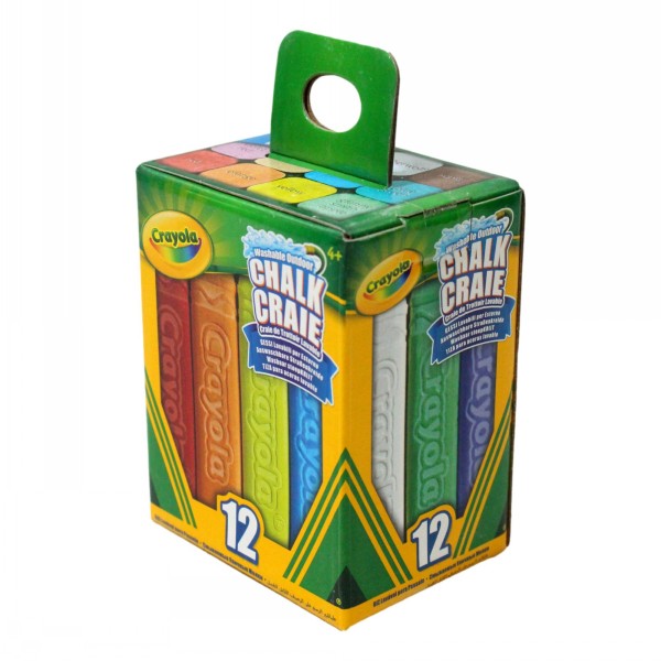 Crayola Outdoor Chalk Sticks 12 Pack Colours - Image 2