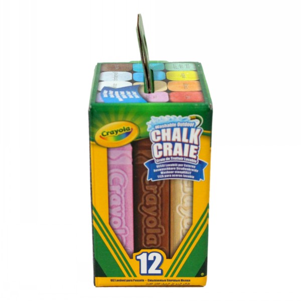 Crayola Outdoor Chalk Sticks 12 Pack Colours - Image 4