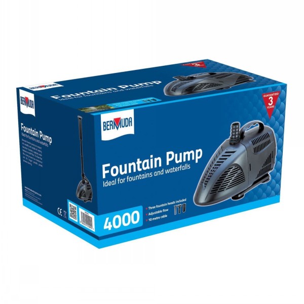Bermuda 4000 Submersible Fountain Pond Pump