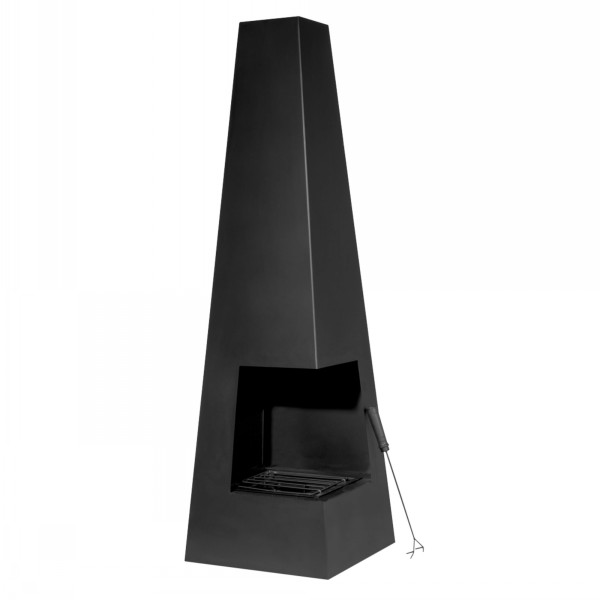 Dellonda Outdoor Wood Burner Heater Black