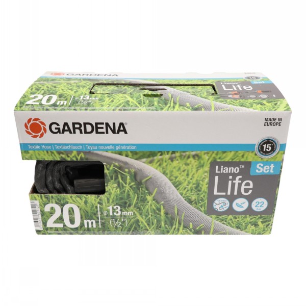 Gardena Textile Hose Liano Life Set 20m
