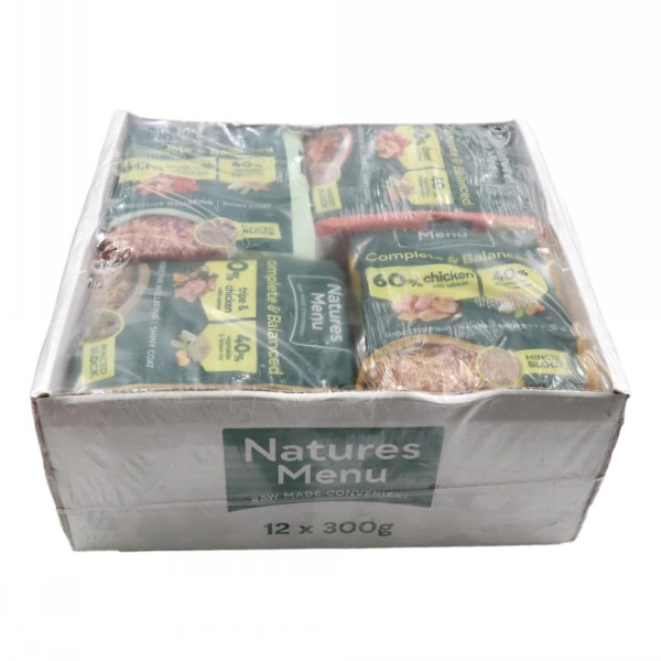Natures Menu Raw Dog Food Meat Multi Pack 12 x 300g