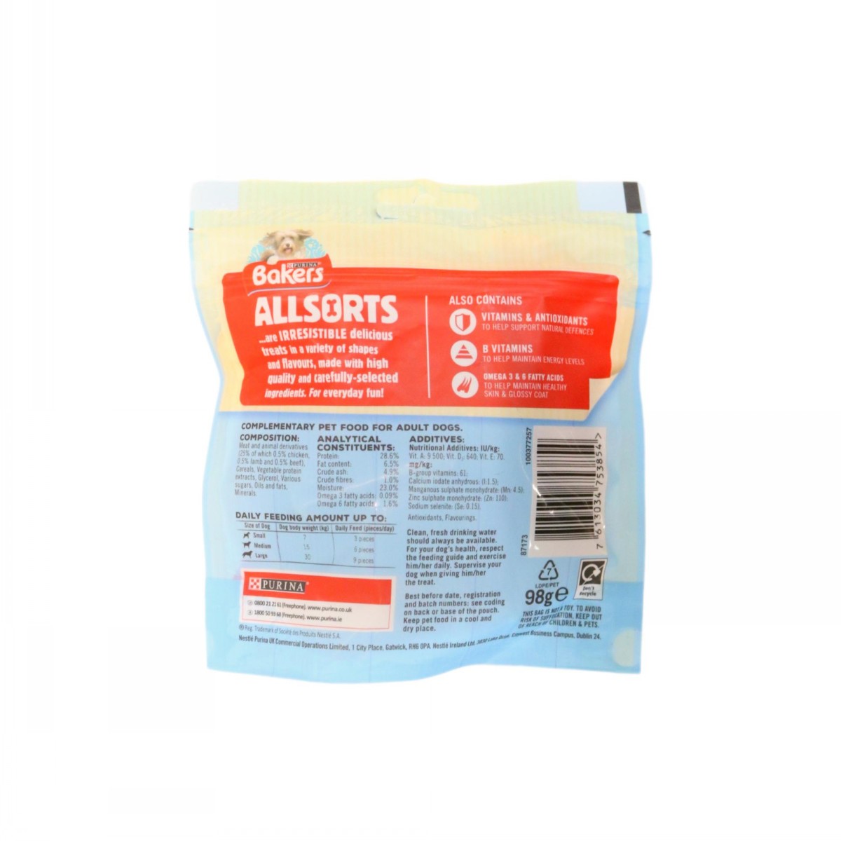 Bakers Treats Allsorts Chicken Beef Lamb 98g - Image 2