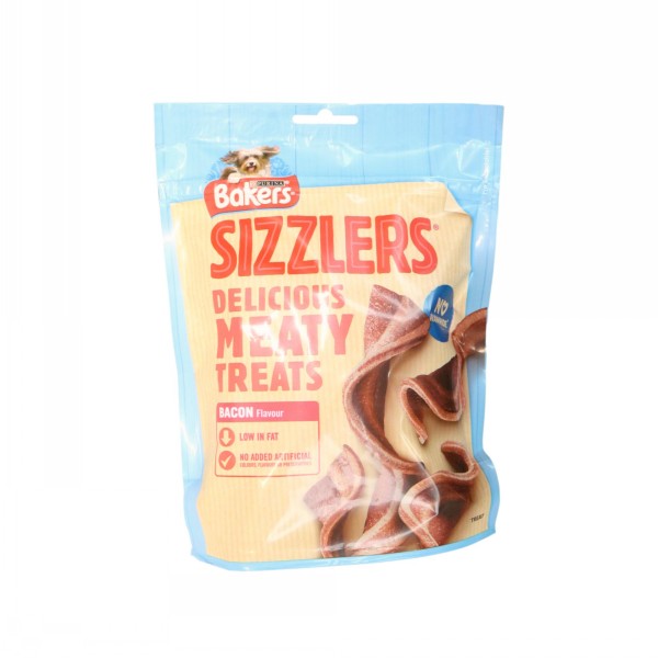 Bakers Treats Sizzlers Bacon 90g PM