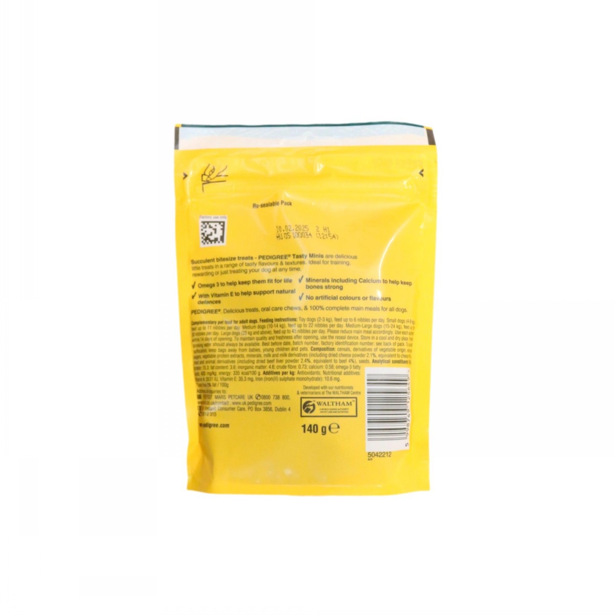Pedigree Tasty Minis Beef & Cheese 140g - Image 2