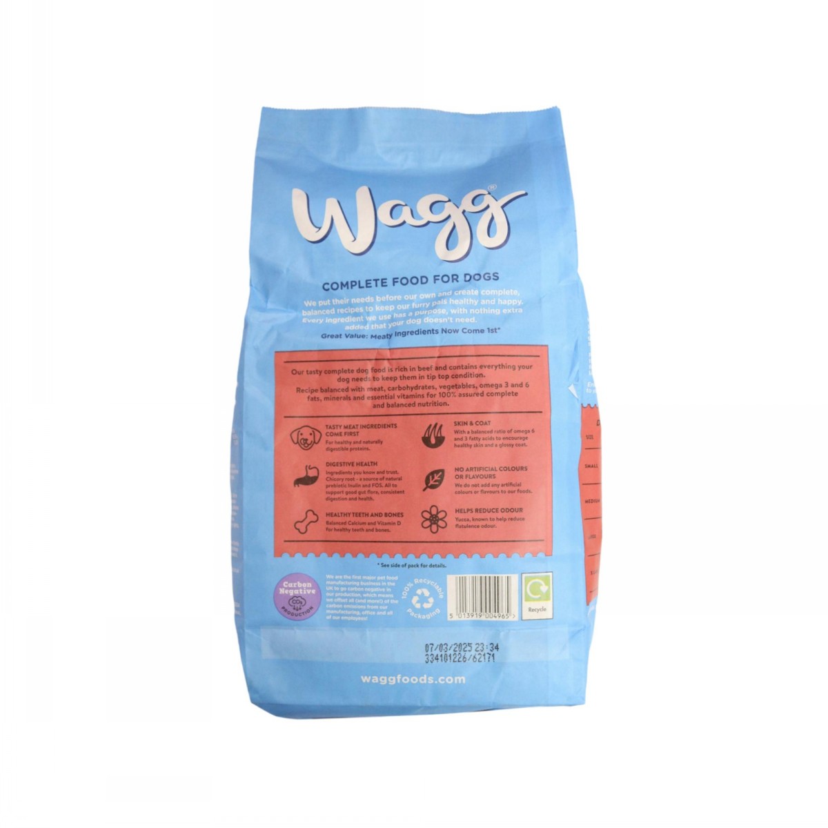 Wagg Meaty Goodness Adult Beef & Veg 2kg - Image 2