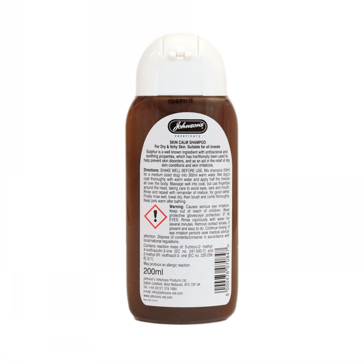Johnsons Dog Shampoo Skin Calm 200ml - Image 2