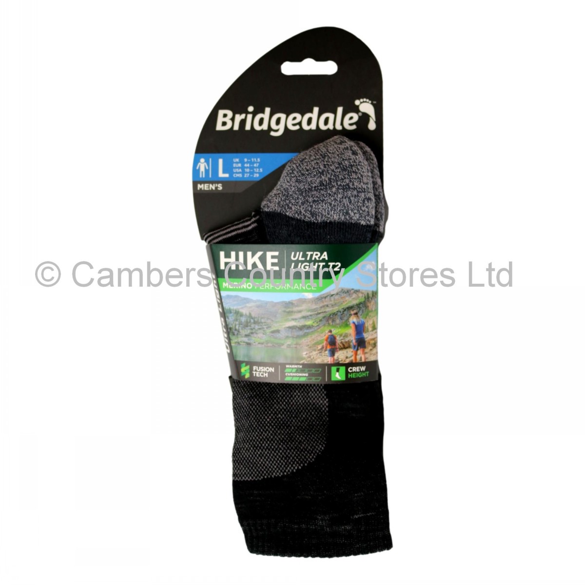 Bridgedale Hike Merino Performance Crew Socks