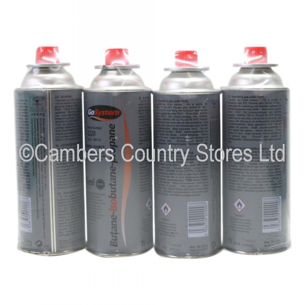 Go System Butane Gas 227g 4 Pack