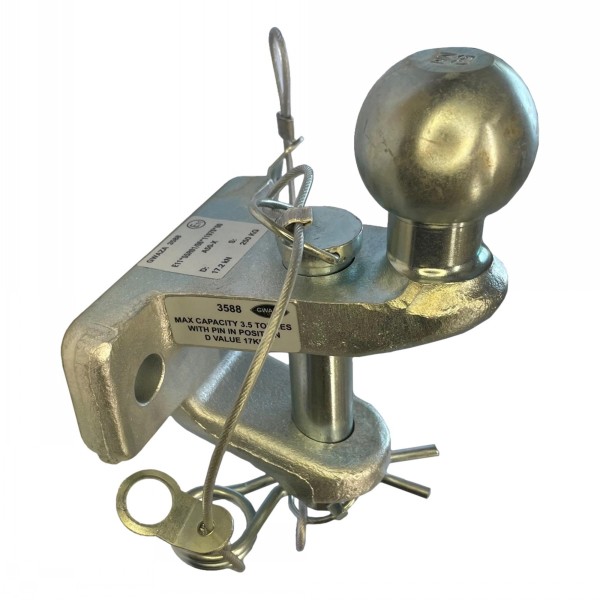 Dual Tow Hitch Extended Ball 3500kg - Image 2
