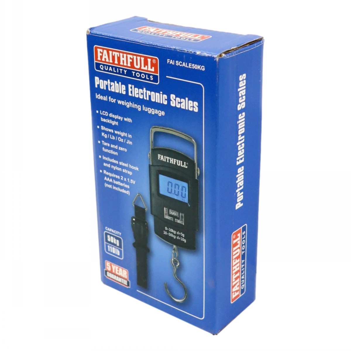 Faithfull Portable Scales 0 - 50kg - Image 2