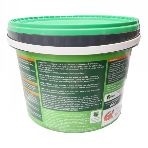 Vitax 6X Chicken Manure Fertiliser Bucket 7kg - Image 3