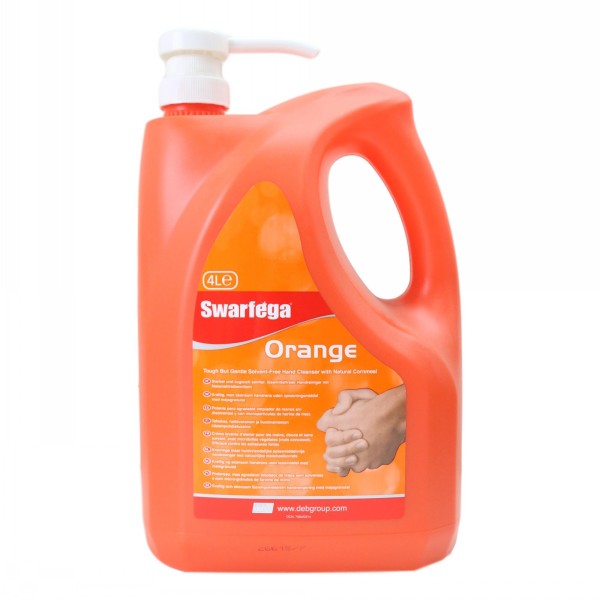 Swarfega Hand Cleaner Pump Top Orange 4 Litre