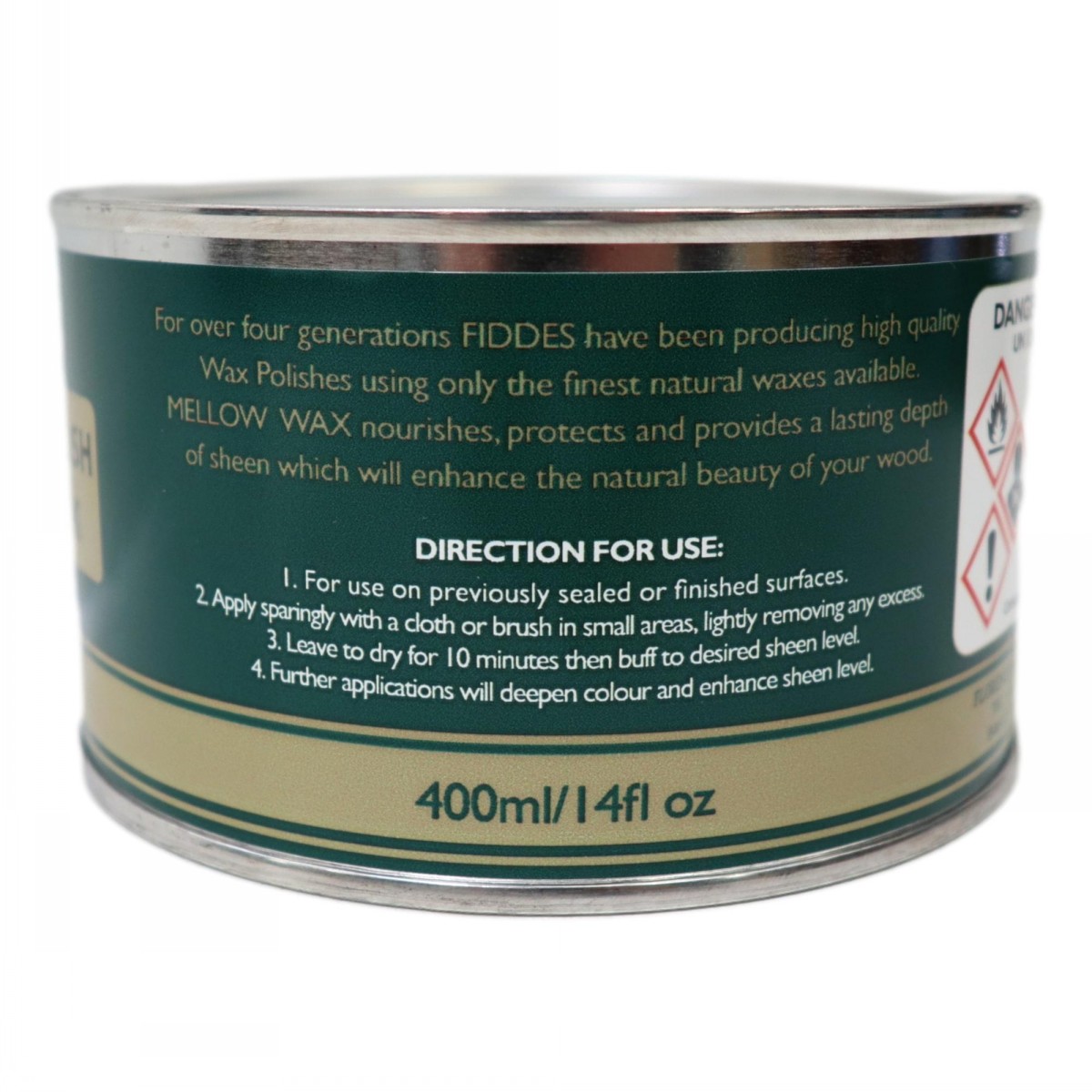 Fiddes Mellow Wax Polish Georgian Mahogany 400ml - Image 2