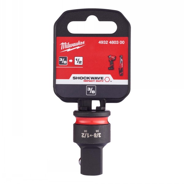 Milwaukee Socket Adaptor 3/8in to 1/2in Impact Duty